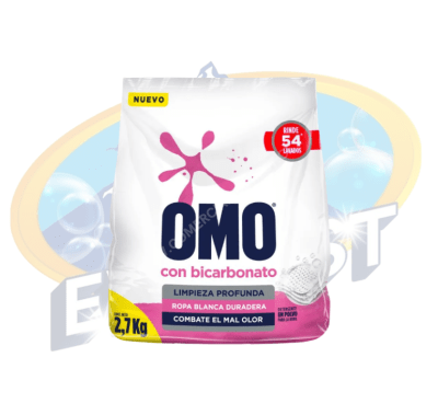 OMO DETERGENTE EN POLVO CON BICARBONATO 2.7 KG