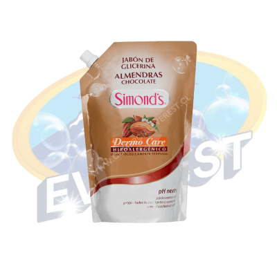 SIMOND'S JABÓN LÍQUIDO ALMEDRAS CHOCOLATE DOY PACK 750 ML
