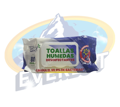 TEDDY TOALLAS HÚMEDAS DESINFECTANTES 80 UND