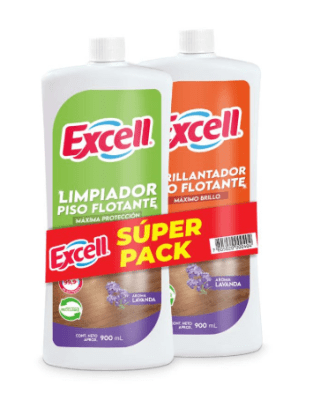 EXCELL LIMPIADOR + ABRILLANTADOR 2 EN 1 AROMA LAVANDA 900 ML