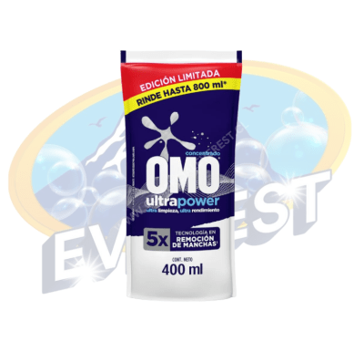 OMO DETERGENTE LIQUIDO ULTRA POWER DOYPACK 400 ML