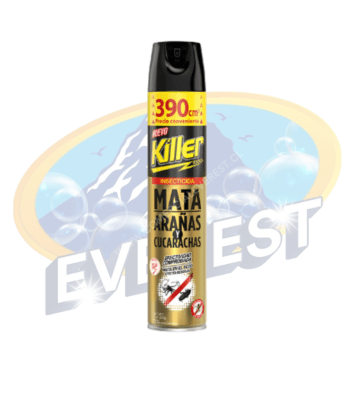 KILLER INSECTICIDA ARAÑAS Y CUCARACHAS 390 CC