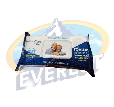 TEDDY TOALLAS HÚMEDAS SENIOR CARE PARA ADULTO 50 UND