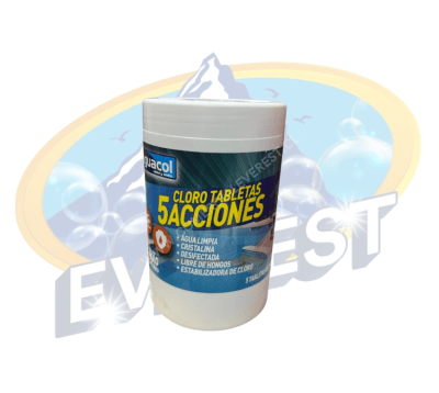 AGUACOL CLORO TABLETAS 5 ACCIONES 1 KG