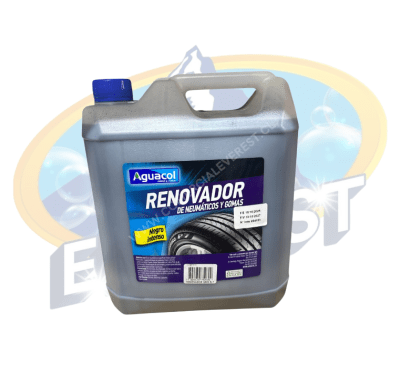 AGUACOL RENOVADOR DE NEUMÁTICOS Y GOMAS GRIS 5 LTS