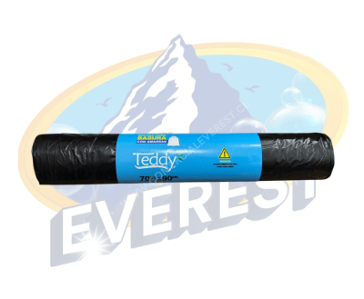 TEDDY BOLSA DE BASURA CON AMARRA 70 X 90 CM 10 UND