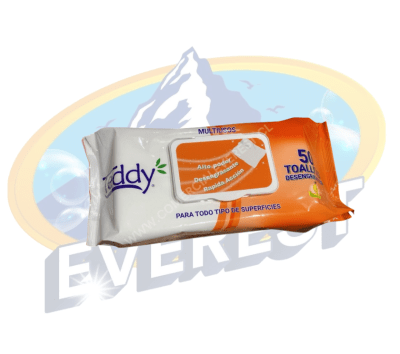 TEDDY TOALLITAS DESENGRASANTES 50 UNIDADES