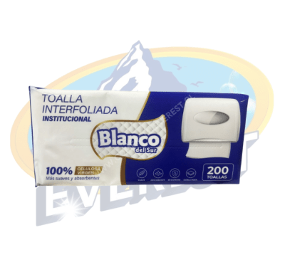 BLANCO DEL SUR TOALLA INTERFOLIADA 200 UND