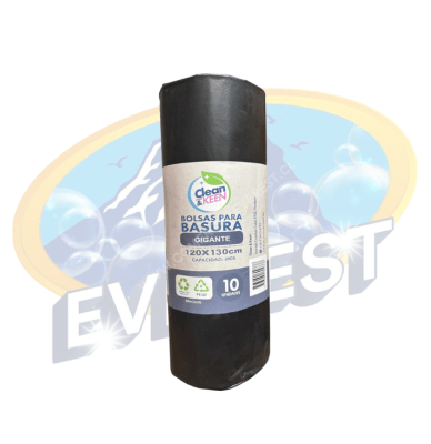 CLEAN & KEEN BOLSA BASURA GIGANTE 120 X 130 CM 10 UND