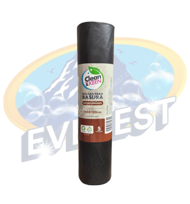 CLEAN & KEEN BOLSA PARA BASURA 110 X 120 CM 5 UND