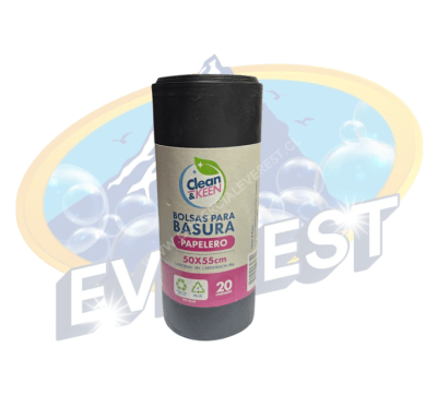 CLEAN & KEEN BOLSA PARA BASURA 50 X 55 CM 20 UND