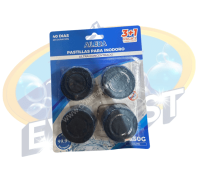 AILEDA PASTILLAS PARA INODORO AROMA OCÉANO 4 UNIDADES