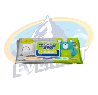 CLEANSO TOALLITAS DE COCINA 90 UNIDADES