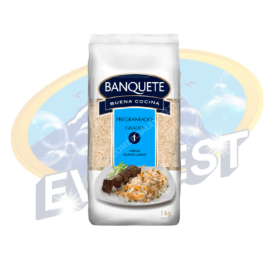 BANQUETE ARROZ PREGRANEADO GRADO 1 GRANO LARGO 1 KG