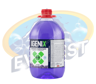 IGENIX LIMPIADOR DESINFECTANTE CON AMONIO CUATERNARIO AROMA LAVANDA 5 LTS