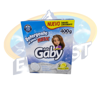 DOÑA GABY DETERGENTE EN POLVO AROMA LIMÓN 400 GRS