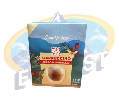 JUAN VALDEZ CAFÉ SOBRES SABOR CAPPUCCINO VAINILLA 108 GRS