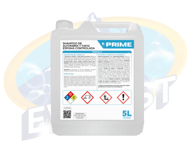 PRIME SHAMPOO DE ALFOMBRA Y TAPIZ ESPUMA CONTROLADA - ENV 5L