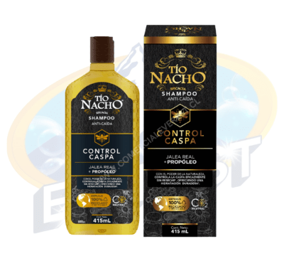 TIO NACHO SHAMPOO ANTICAIDA CONTROL CASPA JALEA REAL + PROPÓLEO 415 ML