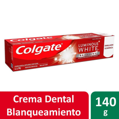 COLGATE PASTA DENTAL LUNINOUS WHITE 140 GR