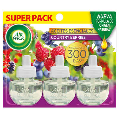 AIR WICK AMBIENTAL 20 ML  3 UN BERRIES