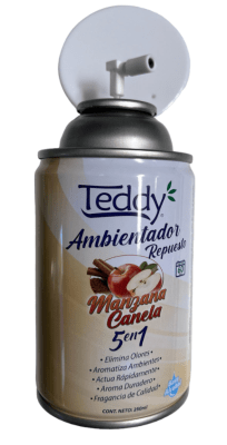 TEDDY DESODORANTE AUTOMATICO 250 ML MANZANA CANELA