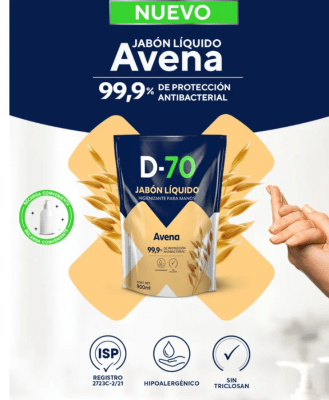 IGENIX JABON LIQUIDO HIGIENIZANTE D-70 DOYPACK 900 ML