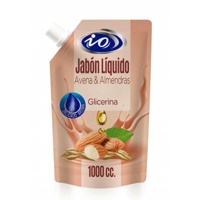 IO JABÓN LÍQUIDO AVENA Y ALMENDRAS 1LT DOYPACK