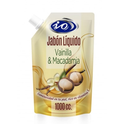 IO JABÓN LÍQUIDO VAINILLA MACADAMIA 1LT DOYPACK