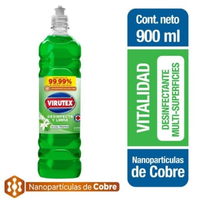 VIRUTEX LIMPIAPISOS DESINFECTANTE 900 ML VITALIDAD