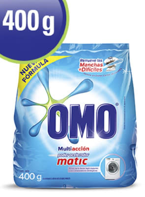 OMO DETERGENTE POLVO 400 GR MATIC