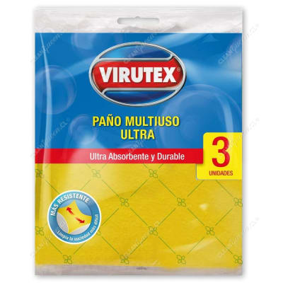 VIRUTEX PAÑO MULTIUSO ULTRA 3 UNID