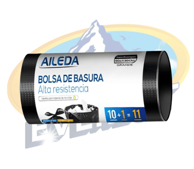 AILEDA BOLSA BASURA ALTA RESITENCIA 90 X 130 CM 11 UND