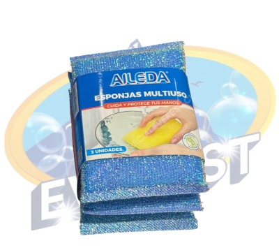 AILEDA ESPONJAS MULTIUSO 3 UNIDADES