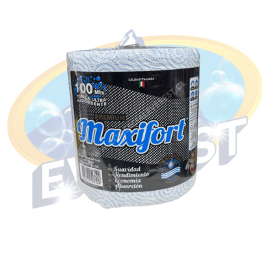 MAXIFORT TOALLA DE PAPEL PREMIUM DOBLE HOJA 100 MTS