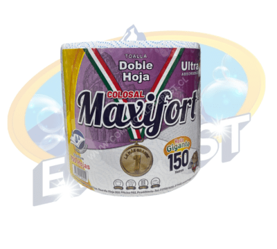 MAXIFORT COLOSAL TOALLA DE PAPEL DOBLE HOJA 150 MTS