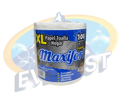 MAXIFORT TOALLA DE PAPEL XL HOJA SIMPLE 100 MTS