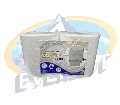 MAXIFORT TOALLA DE PAPEL PLUS HOJA SIMPLE 2 X 250 MTS
