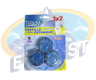 TEDDY PASTILLAS ESTANQUE AROMA LAVANDA 3 UNIDADES