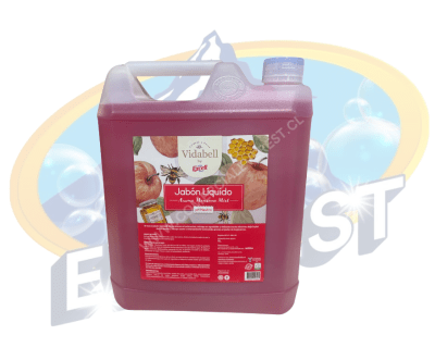 EXCELL JABÓN LÍQUIDO VIDABELL AROMA MANZANA MIEL 5 LTS