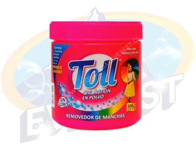 TOLL REMOVEDOR DE MANCHAS ROPA BLANCA Y DE COLOR 500 GR