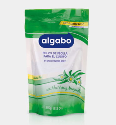 ALGABO TALCO ALOE VERA Y  MANZANILLA DOYPACK 250 GR