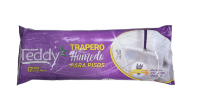 TEDDY TRAPERO HUMEDO 12 UN TODO PISOS LAVANDA