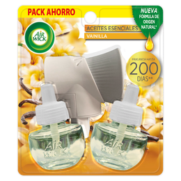 AIR WICK AMBIENTAL ELECTRICO + 2 REPUESTO VAINILLA