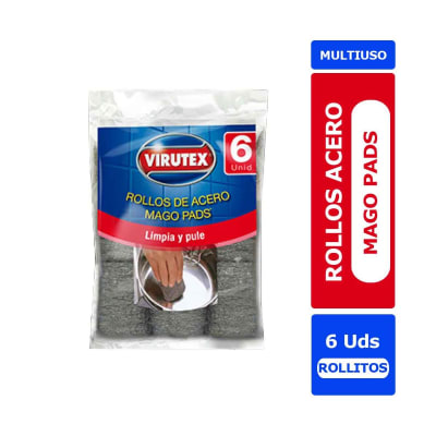 VIRUTEX MAGO PADS 6 UNID S/JABON