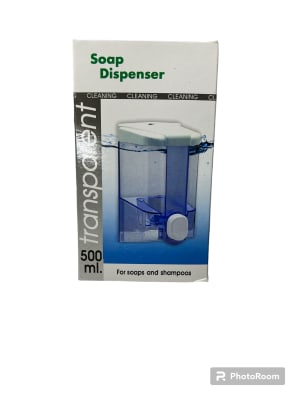 DISPENSADOR JABON 500 ML TRANSPARENTE
