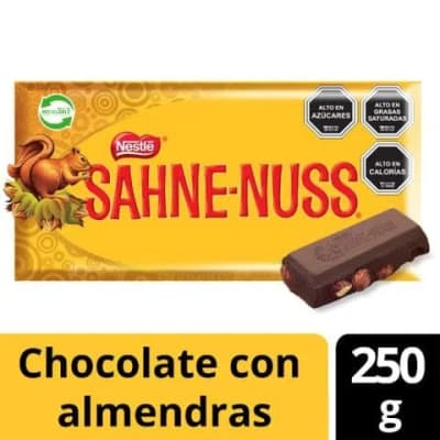 NESTLE CHOCOLATE SAHNE NUSS BARRA 250 GR