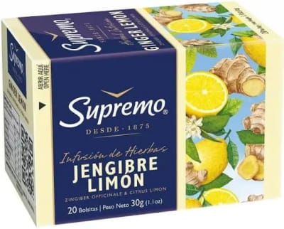 TE SUPREMO JENGIBRE LIMON 20 BOLSAS