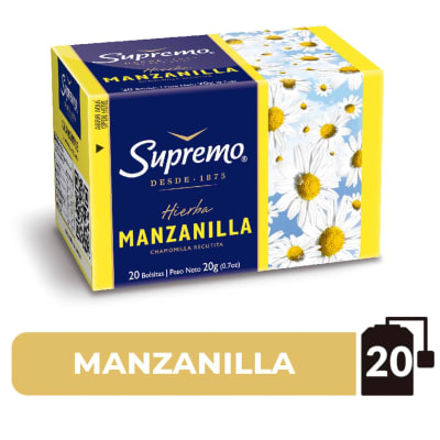 TE SUPREMO MANZANILLA 20 BOLSAS