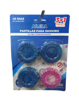 AILEDA PASTILLAS PARA INODORO ULTRA CONCENTRADO 3+1 UN OCÉANO/LAVANDA